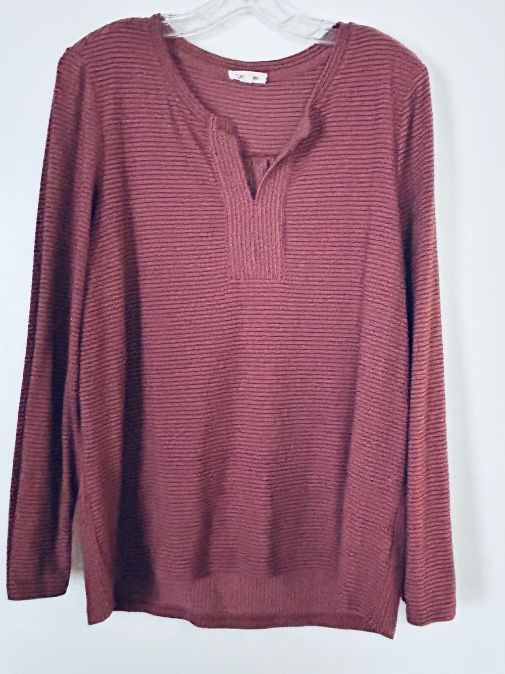 Cotton Bleu long sleeve knit top sz medium